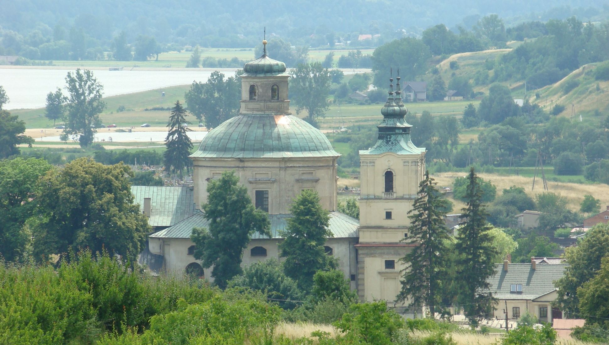 Klimontów kolegiata św. Józefa panorama