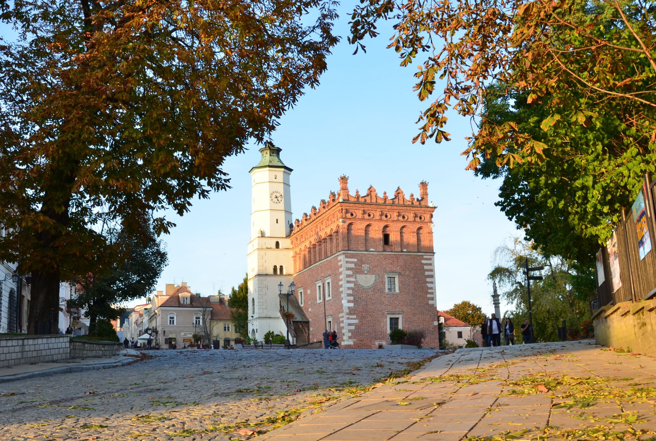 Sandomierz rynek stare miasto panorama